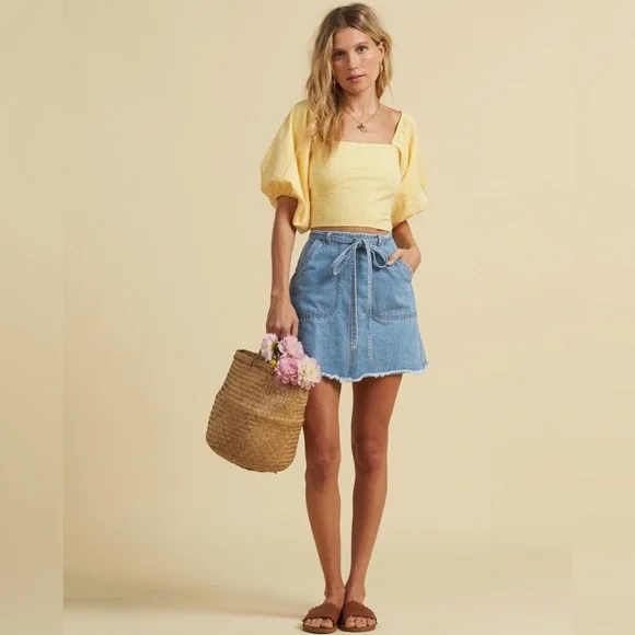 Billabong x Salty Blonde 🏝️ Denim Skirt - Picture 6 of 13